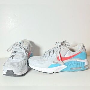 Nike Women's Air Max Excee Pure Platinum/Bright Crimson size 7